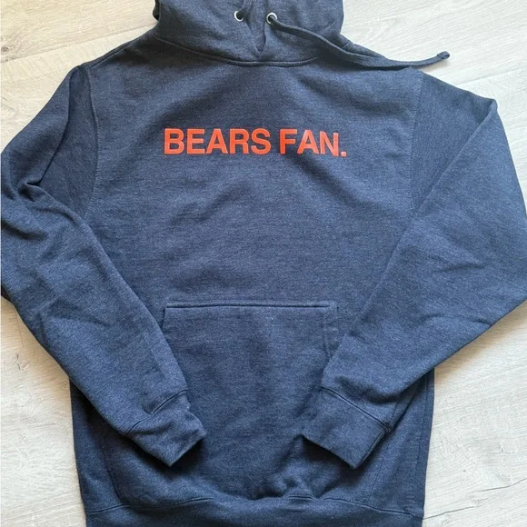 Obvious Shirts Chicago Bears Bears Fan Hoodie Small - Picture 1 of 8